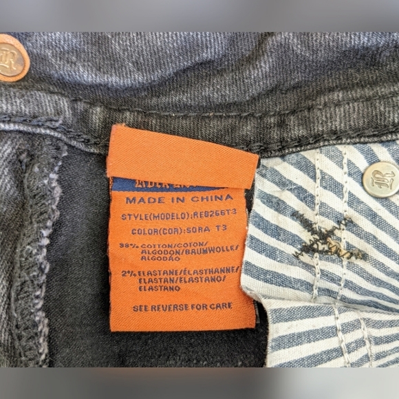 Rock Revival Faded Blk Sora Straight Jeans, Sz 29 - Picture 13 of 13